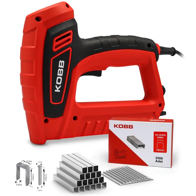 KOBB KBZ200 Elektrikli Type 53  Zımba ve 15 mm çivi çakma makinesi