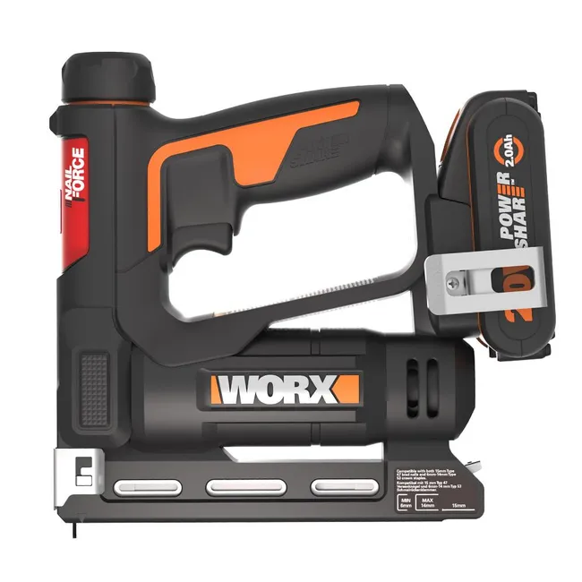 WORX WX843 20Volt/2.0Ah. Li-ion Şarjlı  Type 53  Zımba ve 15 mm çivi çakma makinesi