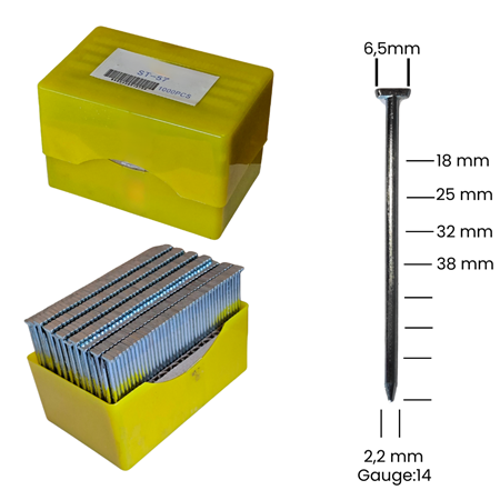 ST-50 ÇELİK T ÇİVİ (1.000 ad.) Beton çivisi, demir profile çakar