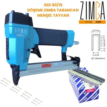 SED TOOLS 8016  DÖŞEME TABANCASI HAVALI ZIMBA TELİ MAKİNESİ