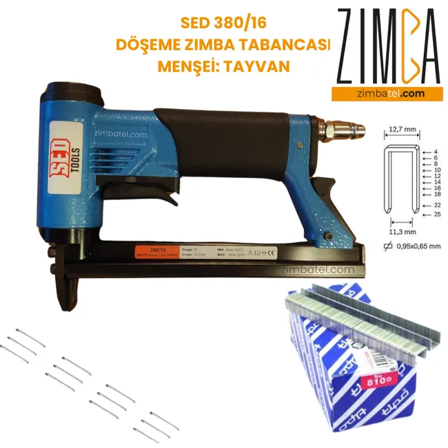 SED TOOLS 38016  80 SERİSİ HAVALI ZIMBA TELİ MAKİNESİ