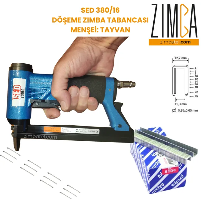 SED TOOLS 38016  80 SERİSİ HAVALI ZIMBA TELİ MAKİNESİ