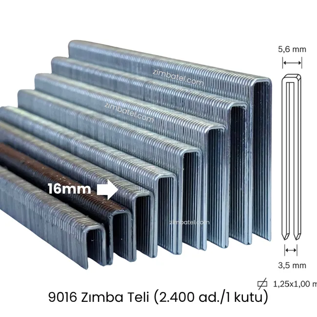 9016 Zımba Teli (2.400 ad./1 kutu)